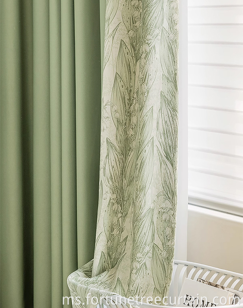 Hotel Printed Window Curtain Fabric